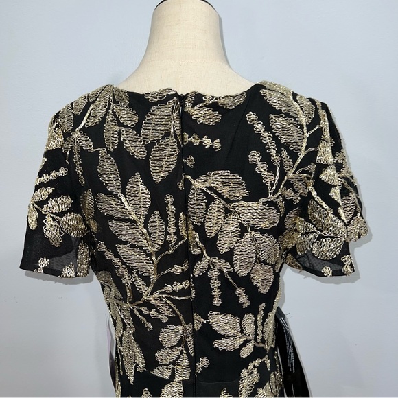 JS COLLECTION Womens Black Flutter Knee Length Formal Dress - New Tag - Reemoly - Picture 12 of 16